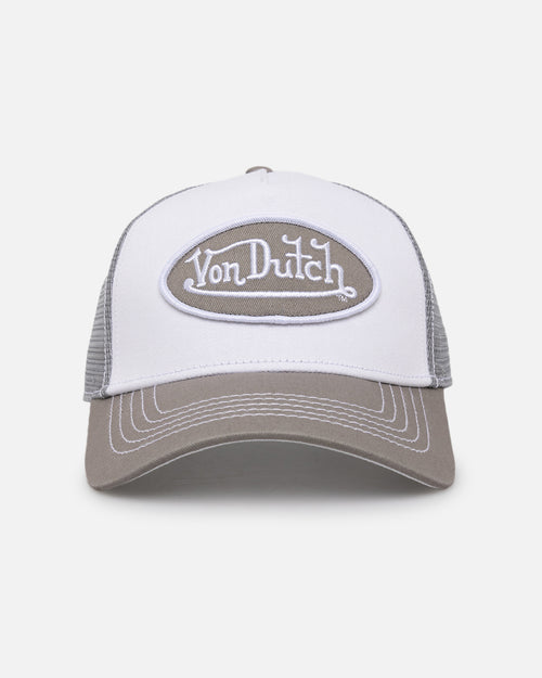 Von Dutch Grey & White Trucker Snapback Grey/White