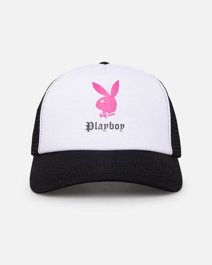 Playboy Bunny Gothic Trucker Cap White/Black