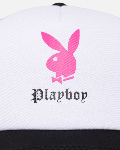 Playboy Bunny Gothic Trucker Cap White/Black