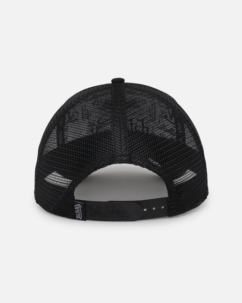 Von Dutch Unisex Trucker Snapback Hat Black/White