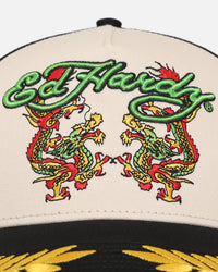 Ed Hardy Trucker Snapback Black/White