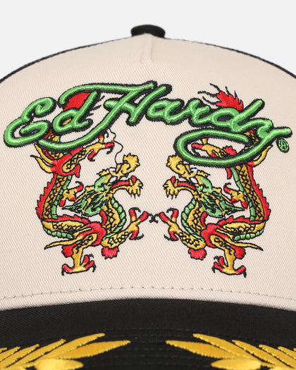 Ed Hardy Trucker Snapback Black/White