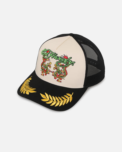 Ed Hardy Trucker Snapback Black/White