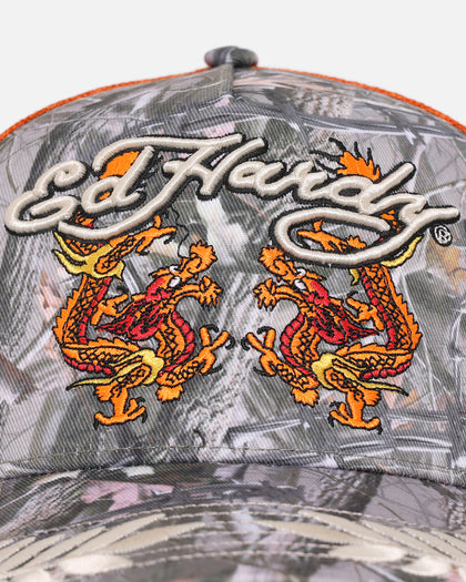 Ed Hardy Trucker Snapback Real Tree Camo