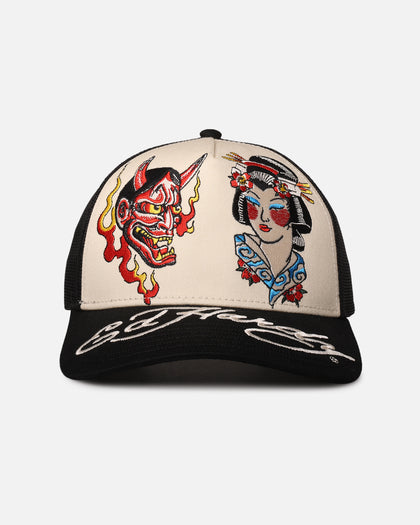 Ed Hardy Devil Trucker Snapback Black