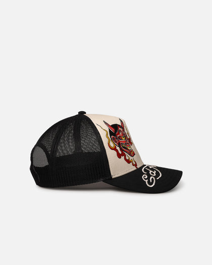 Ed Hardy Devil Trucker Snapback Black