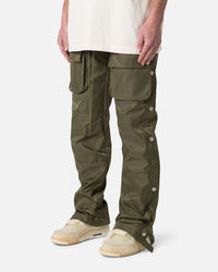 MNML Snap Front Cargo Pants Olive