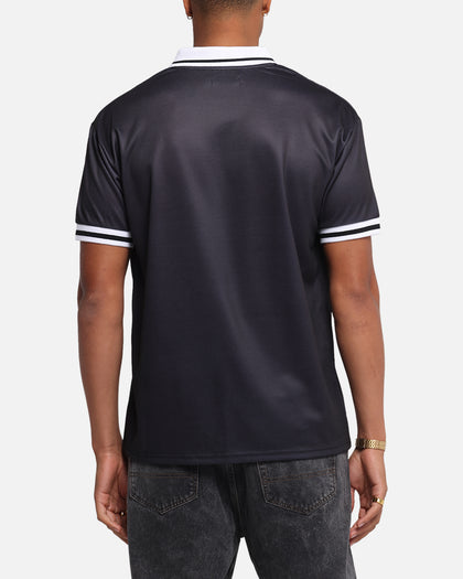 S Double Football Jersey Solid Black