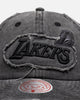 Mitchell & Ness Los Angeles Lakers 'Destroyed' Dad Fit Strapback Washed Black
