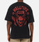 73Studio X Stranger Things Hellfire Lives T-Shirt Black Acidwash
