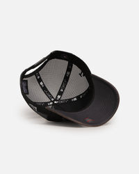 New Era Los Angeles Dodgers 'Washed Fray' 9FORTY A-Frame Trucker Snapback Washed Grey