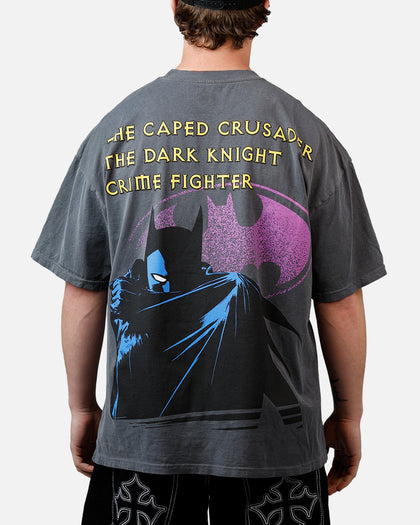 73Studio X DC Batman Caped Crusader T-Shirt Washed Charcoal