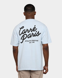 Carré Script T-Shirt Light Blue