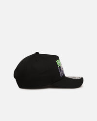 New Era Los Angeles Lakers 'Spooky Script' 9FORTY A-Frame Snapback Black/Green/Purple