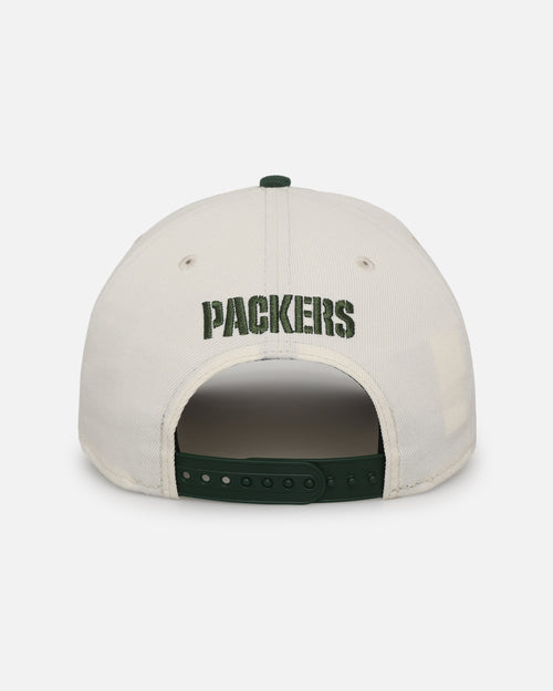 New Era Green Bay Packers 'Super Bowl Logos' 9FORTY A-Frame Snapback Chrome
