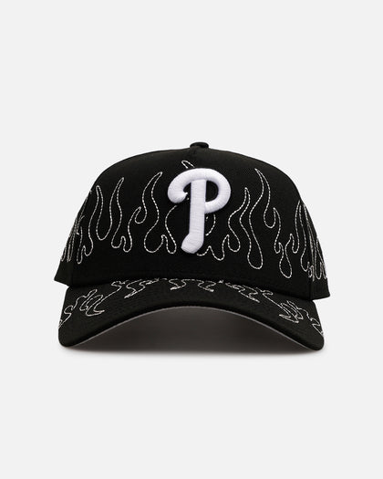 New Era Philadelphia Phillies 'Outline Flames' 9FORTY A-Frame Snapback Black