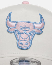 New Era Chicago Bulls 'Easter Pastel' 9FORTY A-Frame Snapback Chrome White