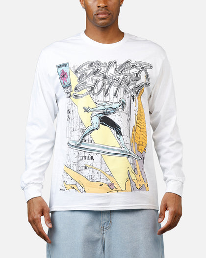 73Studio Marvel Silver Surfer Long Sleeve T-Shirt White