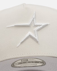 New Era Houston Astros 'Too Clean' 9FORTY A-Frame Snapback Chrome