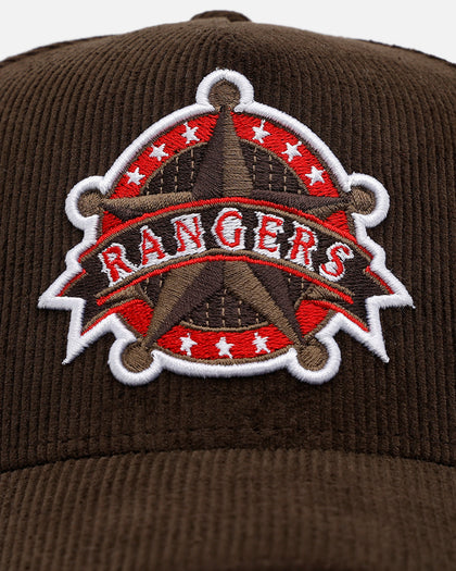 New Era Texas Rangers 'Walnut Cord' 9FORTY A-Frame Corduroy Snapback Walnut