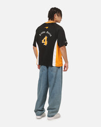 Mitchell & Ness McLaren Lando Norris Black Letter Jersey Black/Papaya