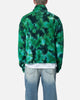 MNML Tie Dye Sherpa Pullover Sweater Green