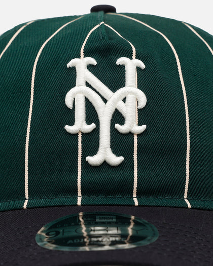 New Era New York Mets 'Pinstripe' 9FORTY A-Frame Snapback Dark Green
