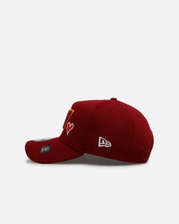 New Era Washington Commanders 'Team Color Hearts' 9FORTY A-Frame Snapback Official Team Color
