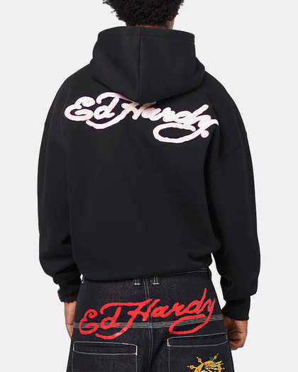 Ed Hardy UV Active Zip Hoodie Black/Multi