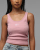 Loiter Women's Hybrid Scoop Neck Tank Dusty Pink