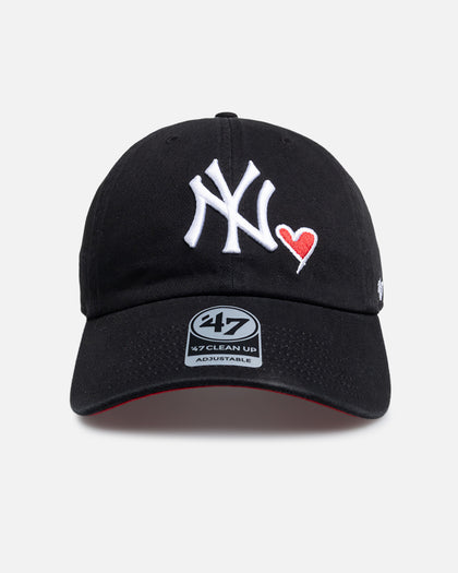 47 Brand New York Yankees "Hearts" Clean Up Strapback Black