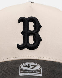 47 Brand Boston Red Sox 'Washed Black Visor' 47 Offside Snapback Natural