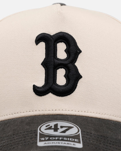 47 Brand Boston Red Sox 'Washed Black Visor' 47 Offside Snapback Natural