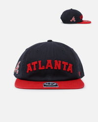 47 Brand Atlanta Braves 'The City Block Collection' Club Legacy '47 Captain Snapback Navy