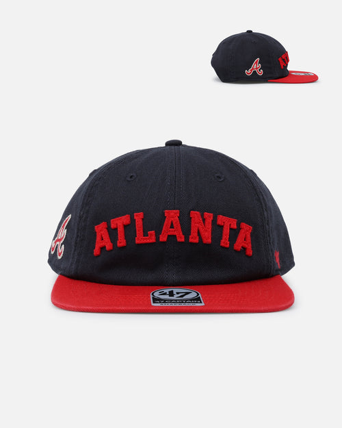 47 Brand Atlanta Braves 'The City Block Collection' Club Legacy '47 Captain Snapback Navy