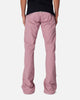 MNML D519 Zipper Flare Denim Jeans Pink