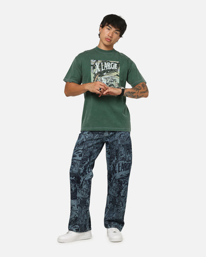 X-Large Comic T-Shirt Green