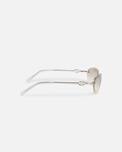 Le Specs Slinky Sunglasses Silver