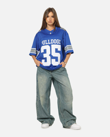 Bleacher Athletic Canterbury-Bankstown Bulldogs NRL Gridiron Mesh Jersey Official Team Color