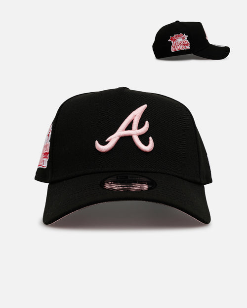 New Era Atlanta Braves 'Black And Pink' 9FORTY A-Frame Snapback Black/Pink