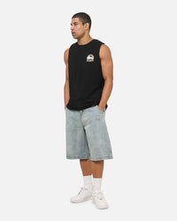 Bleacher Athletic South Sydney Rabbitohs NRL Adult Muscle T-Shirt Black