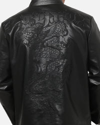 Ed Hardy Fury Biker Jacket Black