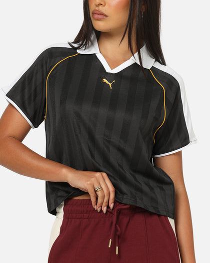 Puma Women's T7 Relaxed Football Jersey T-Shirt Puma Black