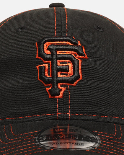 New Era San Francisco Giants 'Contrast Stitch' 9TWENTY Strapback Official Team Colour