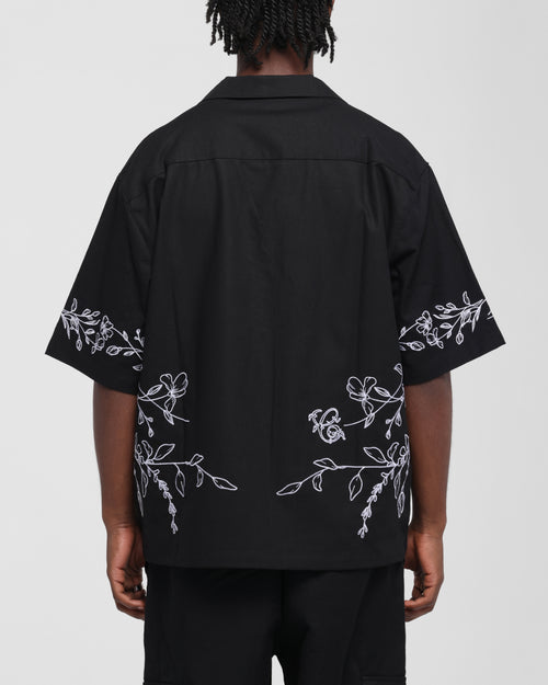 Carre Botanica Button Up Shirt Black