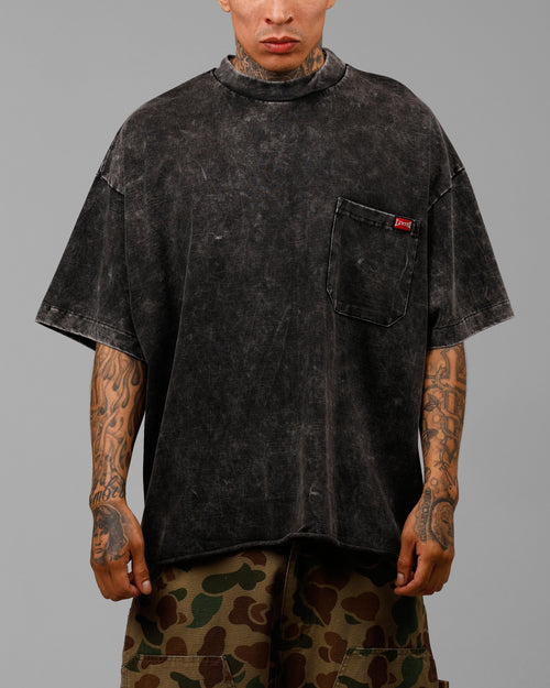 Loiter Star Child Pocket T-Shirt Black Wash