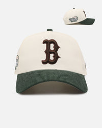 New Era Boston Red Sox 'Chrome White Green' Corduroy Visor 9FORTY A-Frame Snapback Chrome