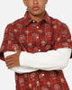Saint Morta Sanctuary Layered Button Up Shirt Red