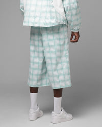 Loiter Ultra Hybrid Shorts Green Plaid