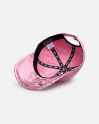 Von Dutch Heart Studded Dad Strapback Pink